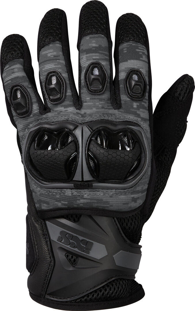 IXS LT Montevideo Air S Motocross guantes - Negro Gris (2XL)