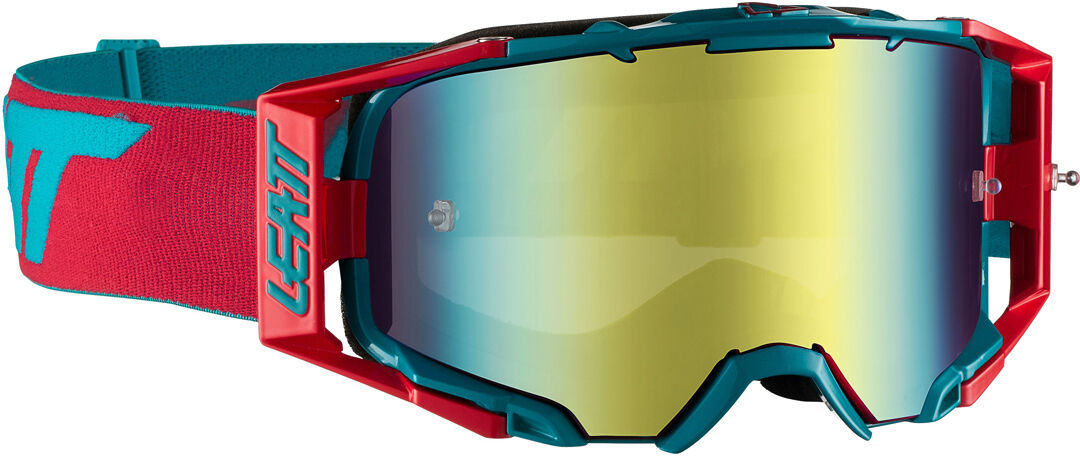 Leatt Velocity 6.5 Iriz Gafas de Motocross - Rojo Azul (un tamaño)