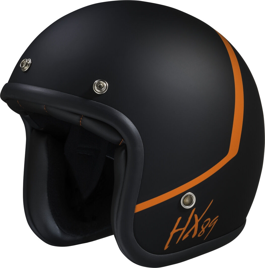 IXS 89 2.0 Casco Jet - Negro Naranja (M)