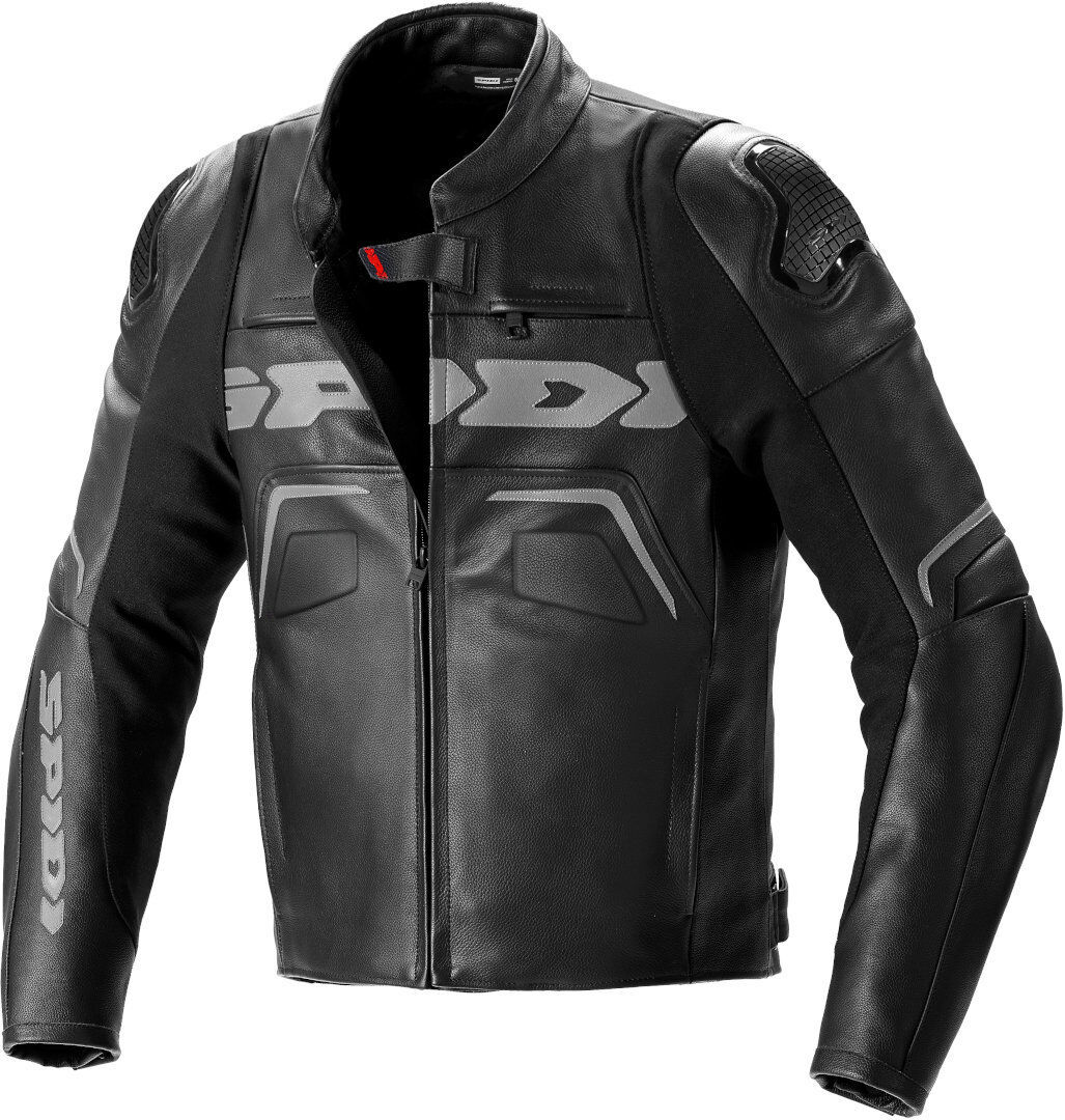 Spidi Evorider 2 Chaqueta de cuero de motocicleta - Negro (48)