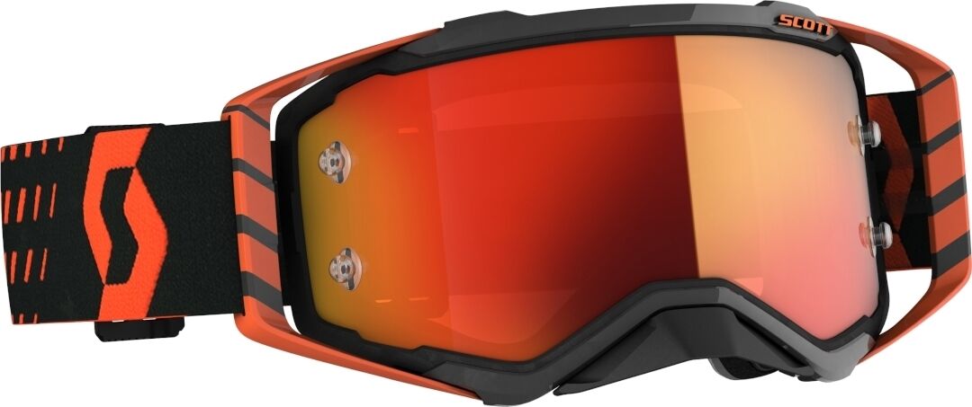 Scott Prospect Chrome Gafas de Motocross - Negro Naranja (un tamaño)