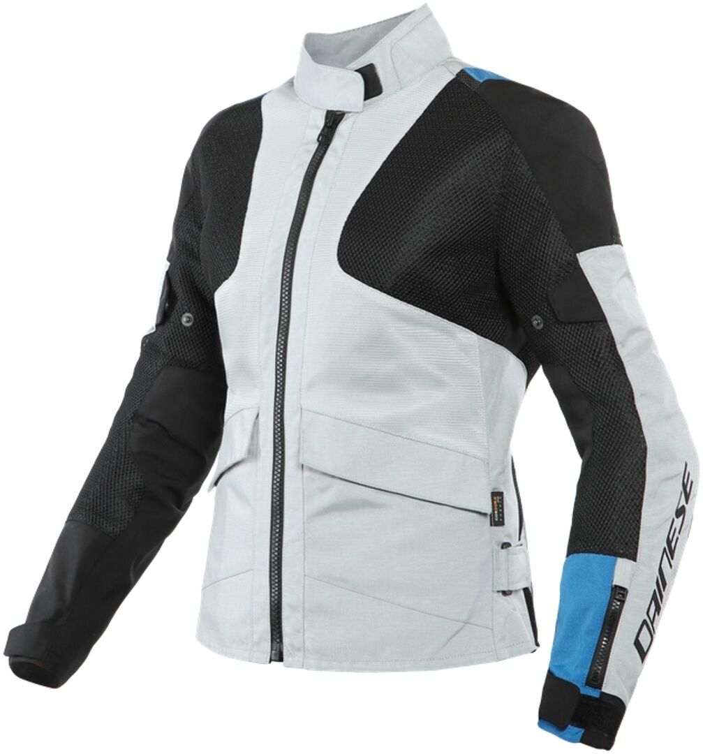 Dainese Air Tourer Chaqueta textil para motocicletas de señoras - Negro Gris Azul (38)