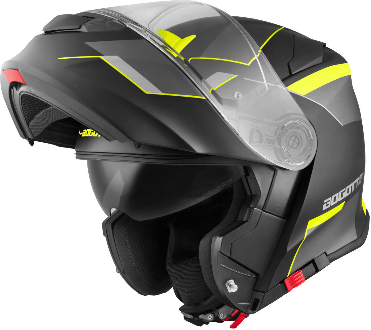 Bogotto V271 Delta Casco - Negro Amarillo (M)