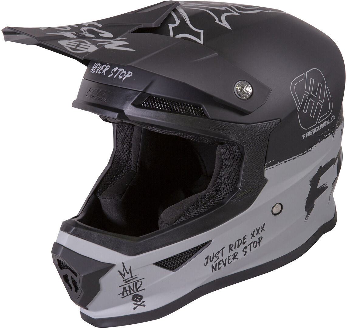 Freegun XP4 Speed Casco de Motocross - Gris