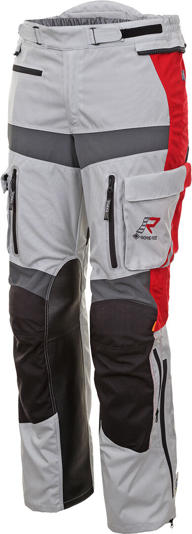 Rukka Offlane Pantalones textiles de moto - Gris Rojo (54)