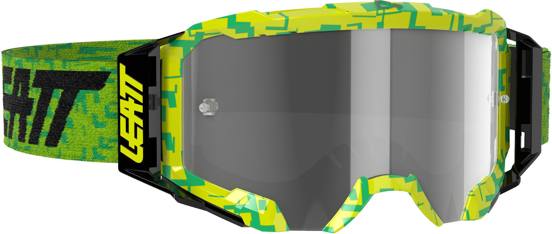 Leatt Velocity 5.5 Gafas de motocross - Verde Amarillo (un tamaño)