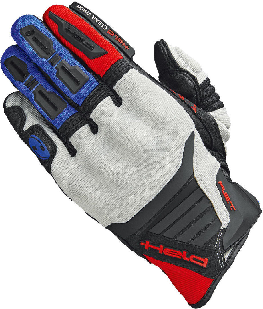 Held Hamada Guantes de Motocross - Rojo Azul (M L)