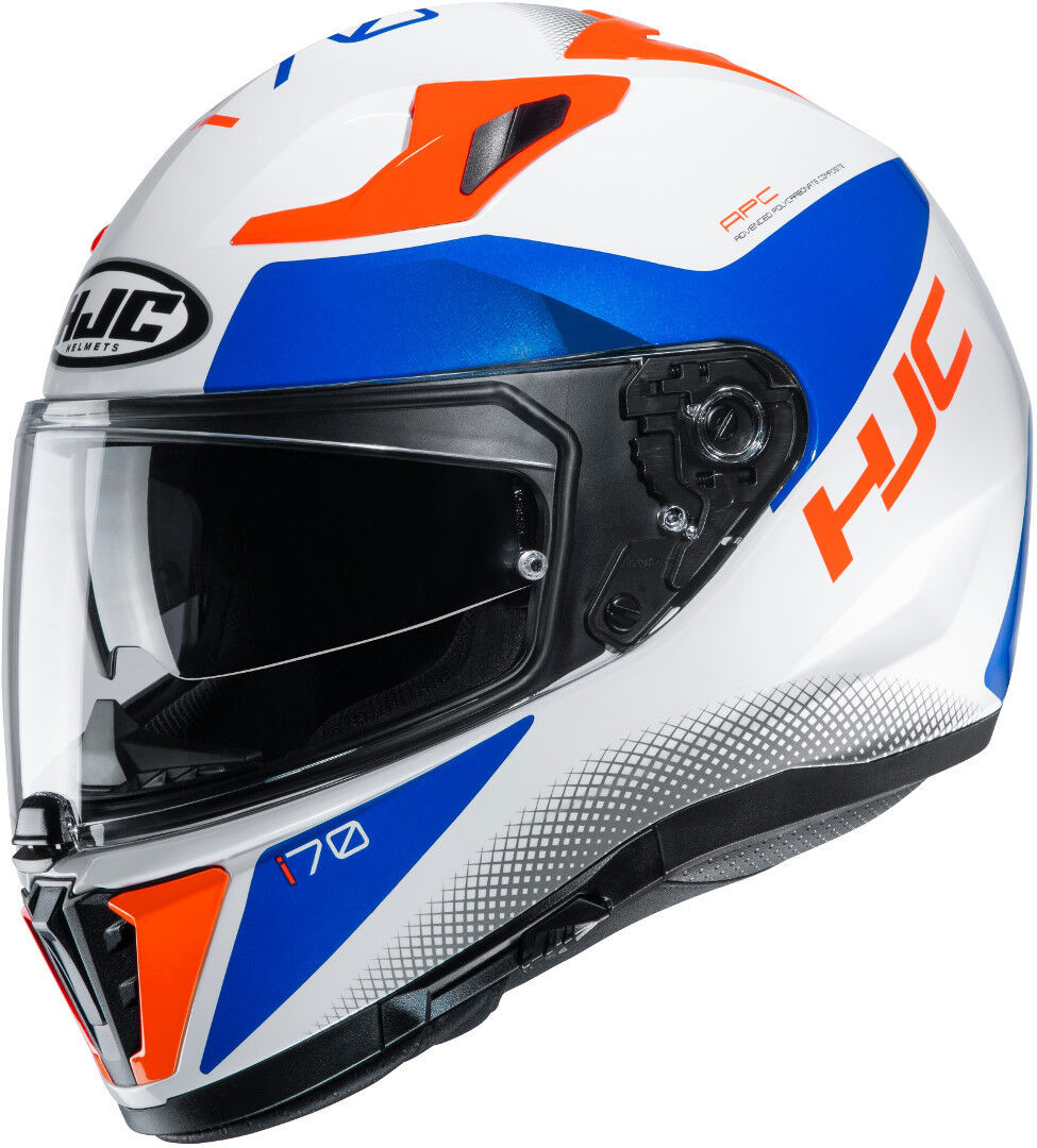 HJC i70 Tas Casco - Blanco Azul Naranja (S)