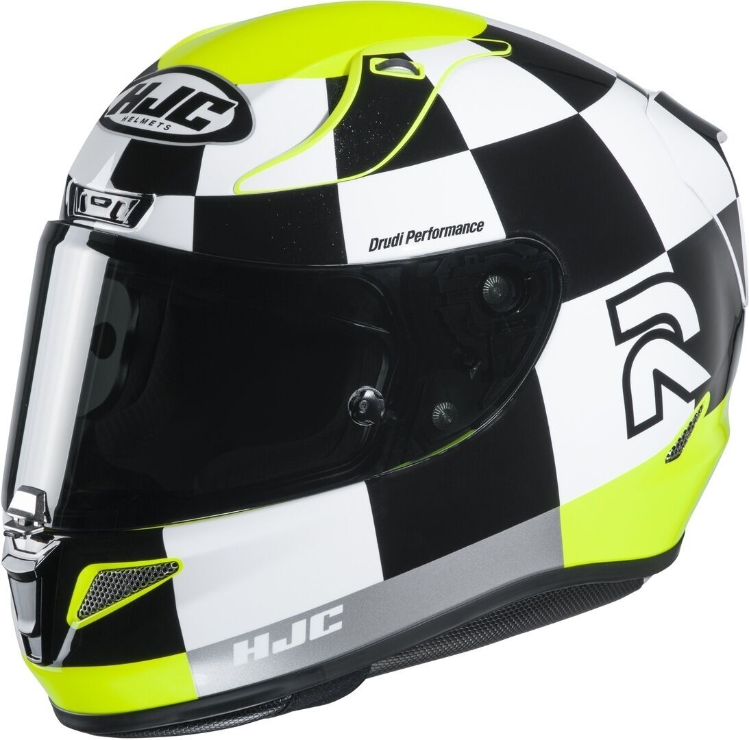 HJC RPHA 11 Misano casco - Negro Blanco Amarillo (S)