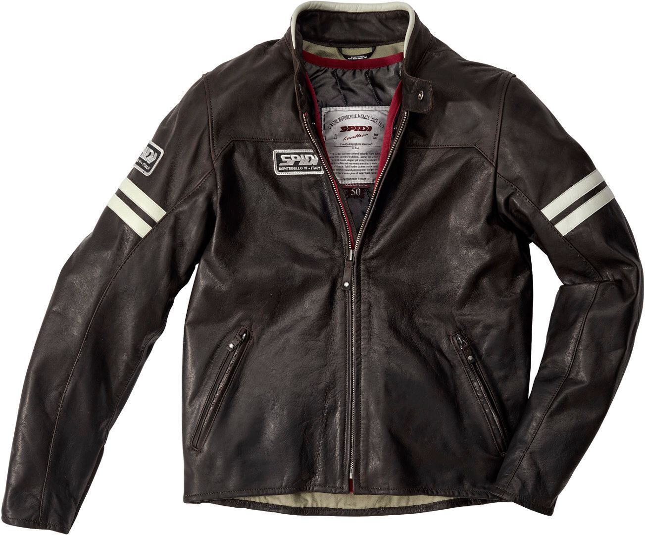 Spidi Vintage Chaqueta de cuero de motocicleta - Marrón (58)