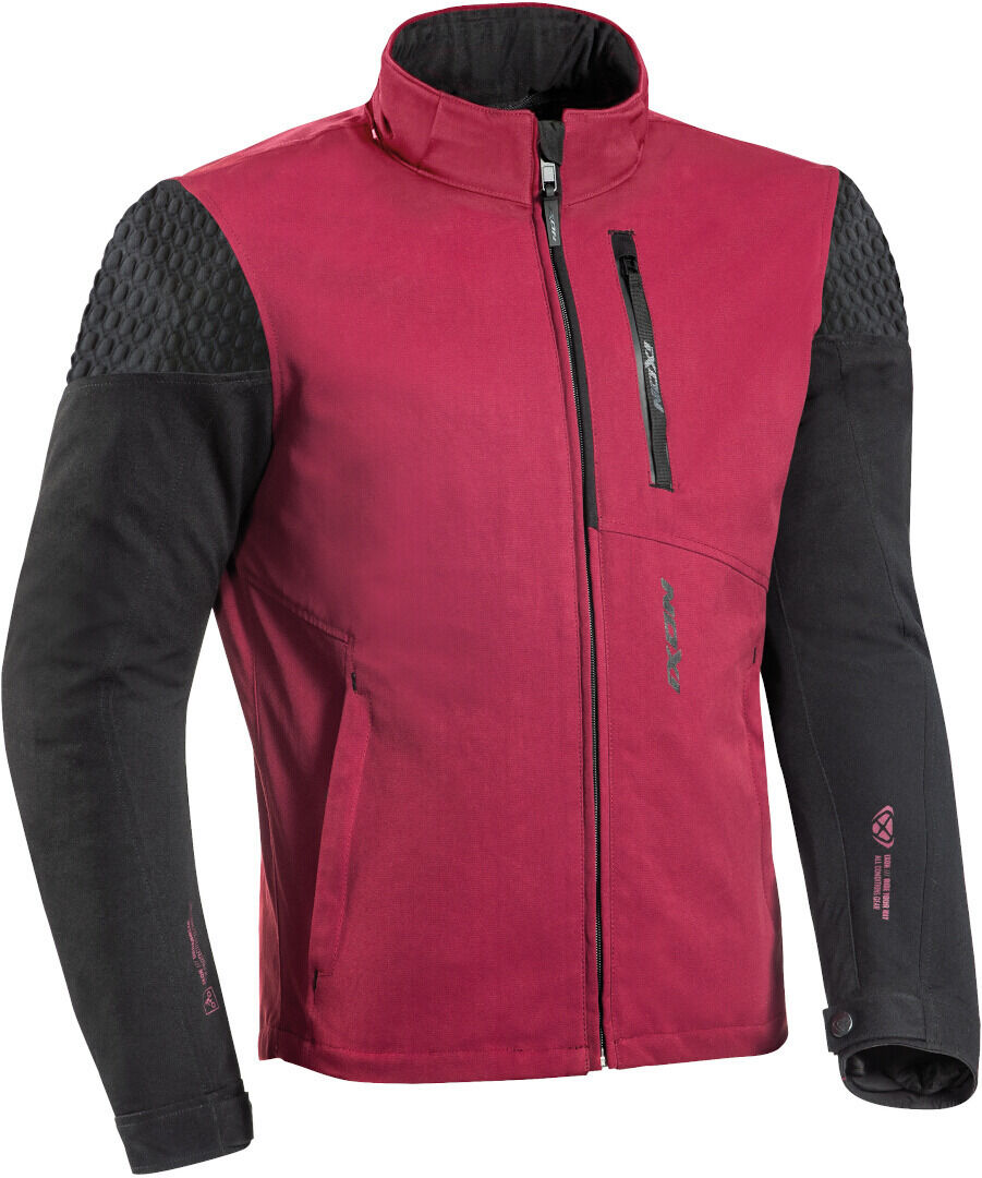 Ixon Brixton Chaqueta textil para motocicletas - Negro Rojo (S)