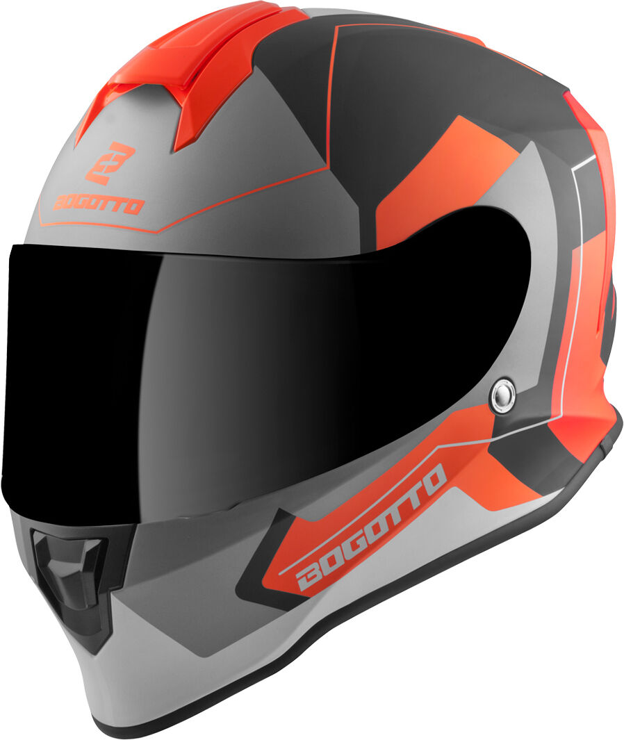 Bogotto V151 Sacro Casco - Negro Naranja (XL)