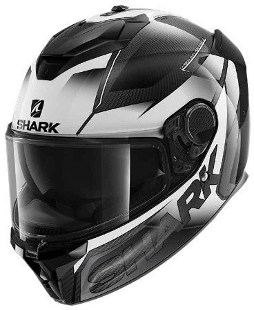 Shark Spartan GT Carbon Shestter Casco - Negro Blanco (XS)
