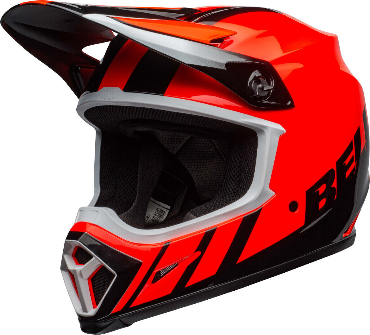 Bell MX-9 Dash MIPS Casco de Motocross - Negro Naranja (XL)