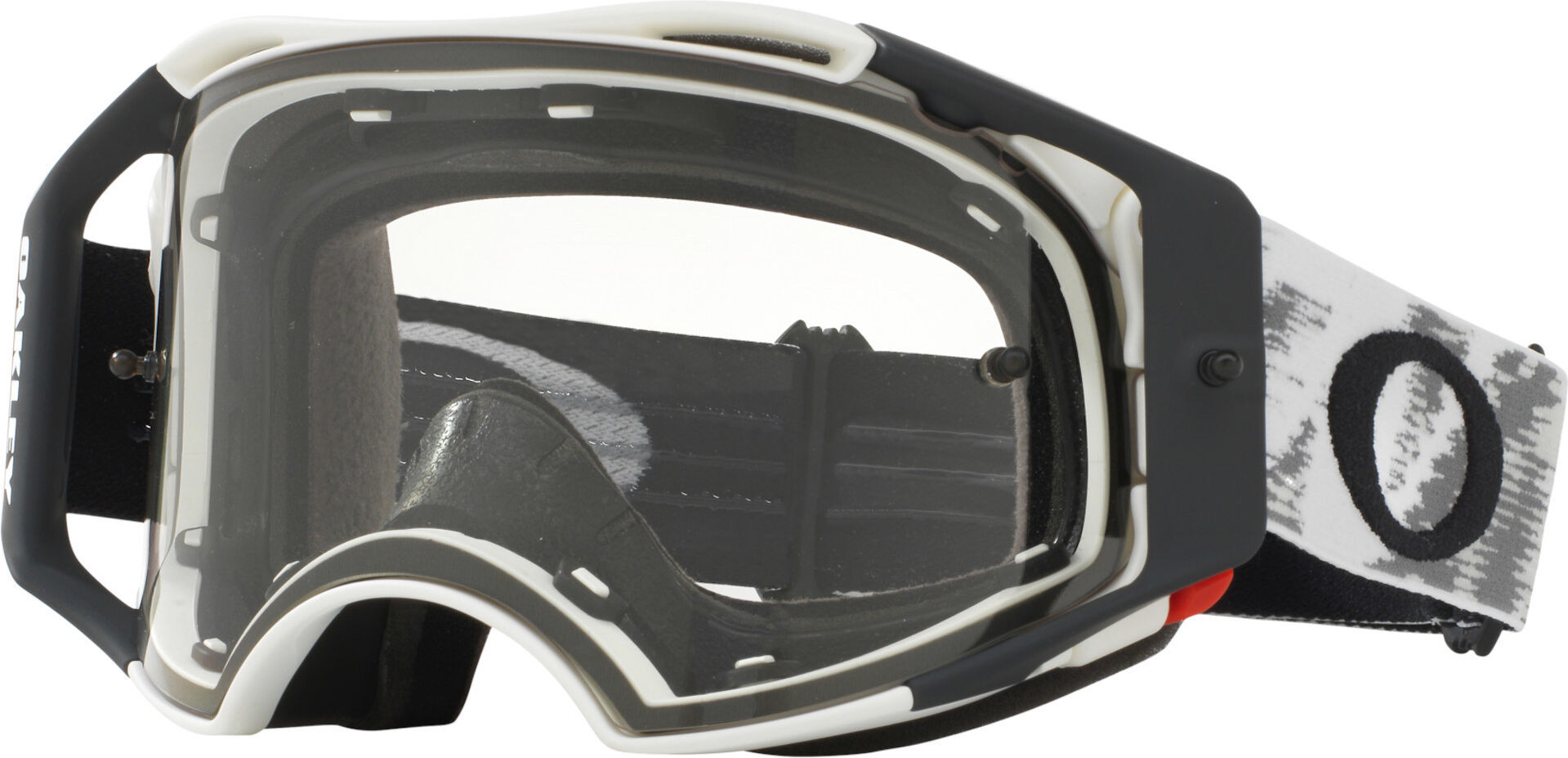 Oakley Airbrake Matte White Speed RR Gafas de Motocross - Negro Blanco (un tamaño)