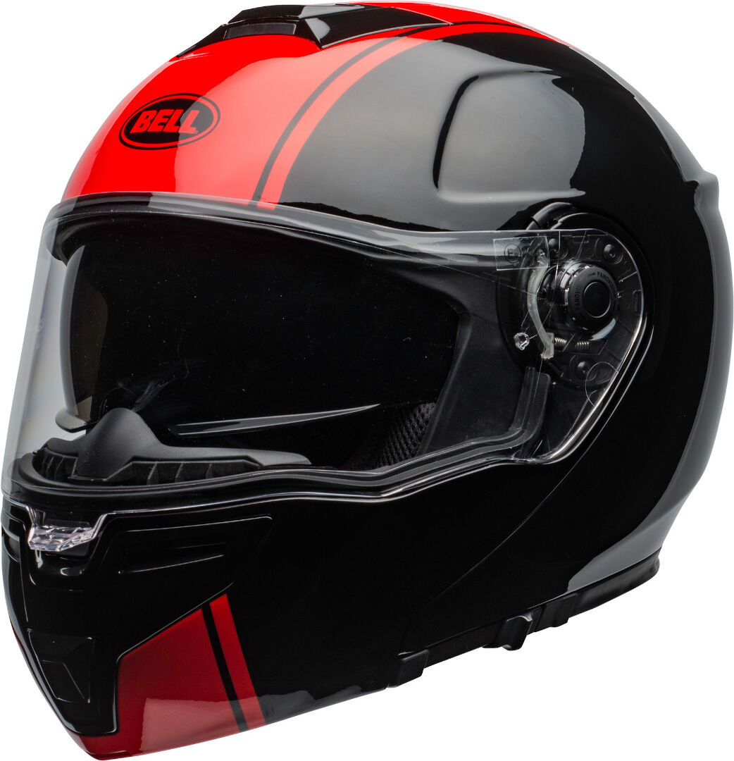 Bell SRT Modular Ribbon casco - Negro Rojo