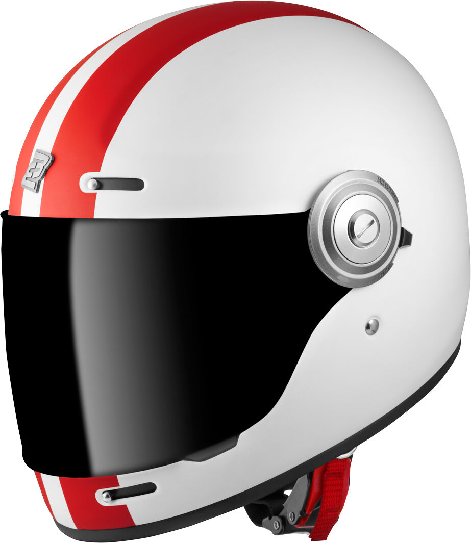 Bogotto V135 D-R2 Casco - Blanco Rojo (XL)