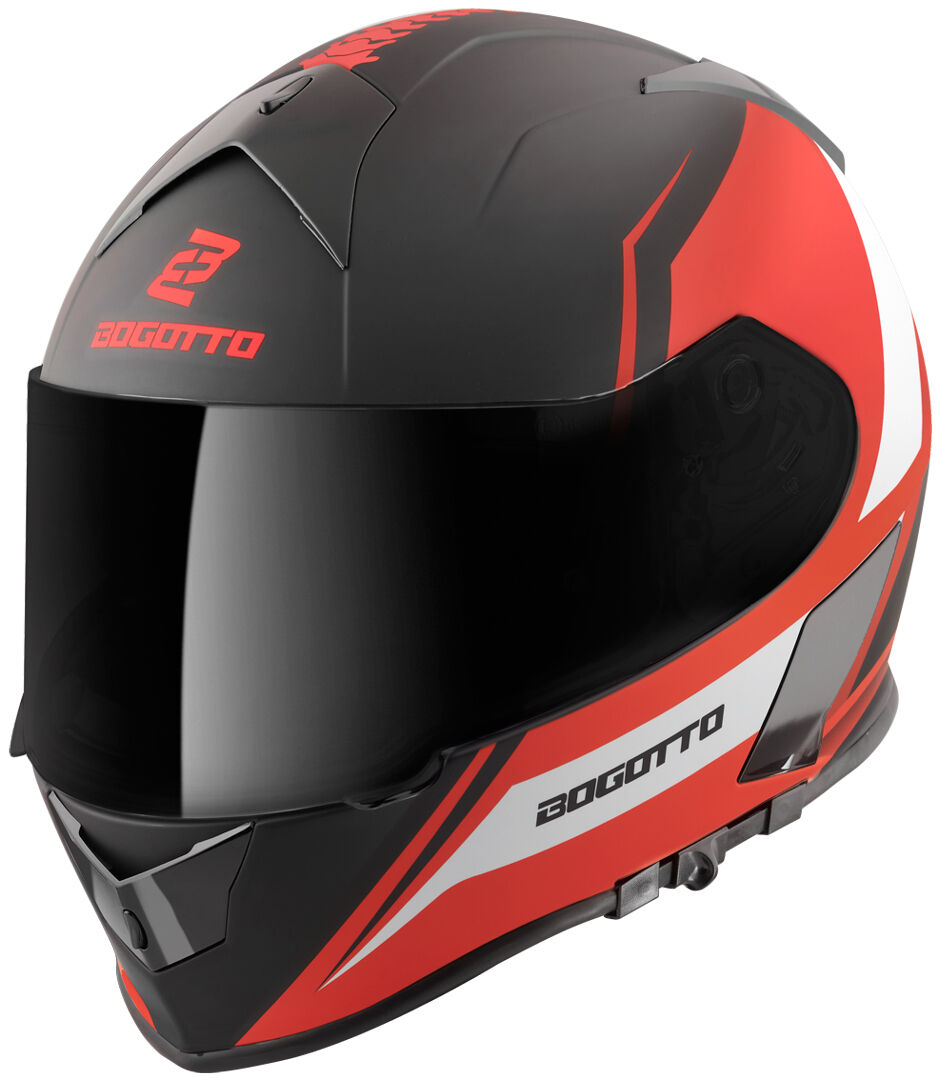 Bogotto V126 G-Evo Casco - Negro Rojo (XL)