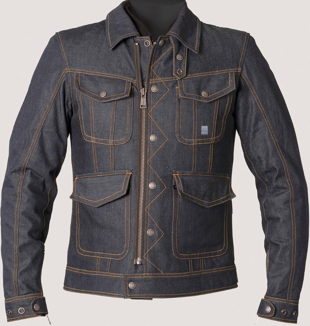 Helstons Yard Denim Chaqueta textil para motocicletas - Azul (S)