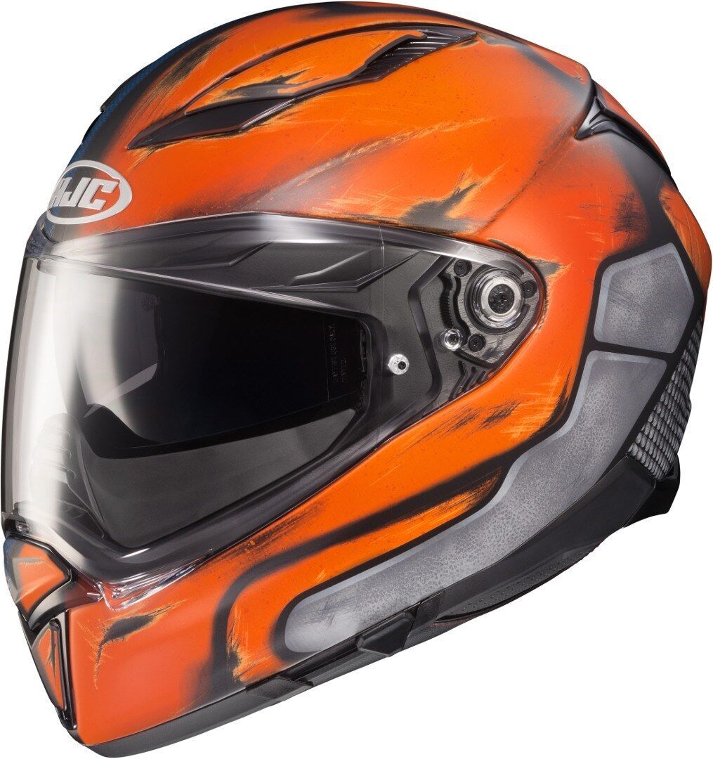 HJC F70 Death Stroke Casco - Azul Naranja (XS)