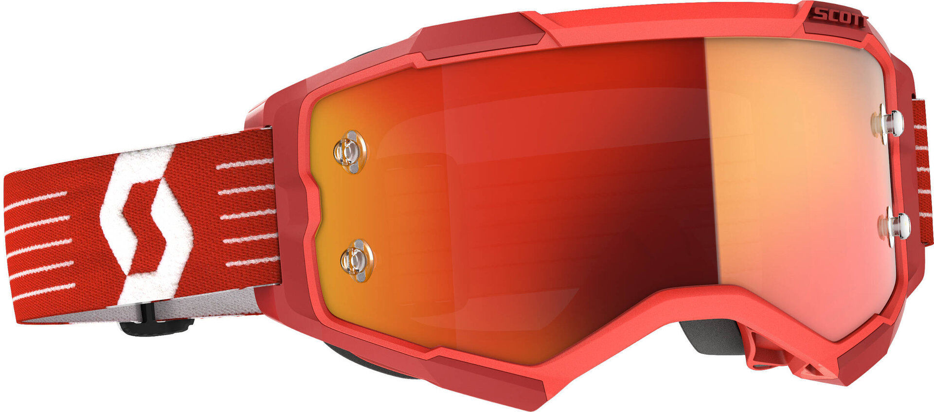 Scott Fury gafas rojas de Motocross - Rojo (un tamaño)