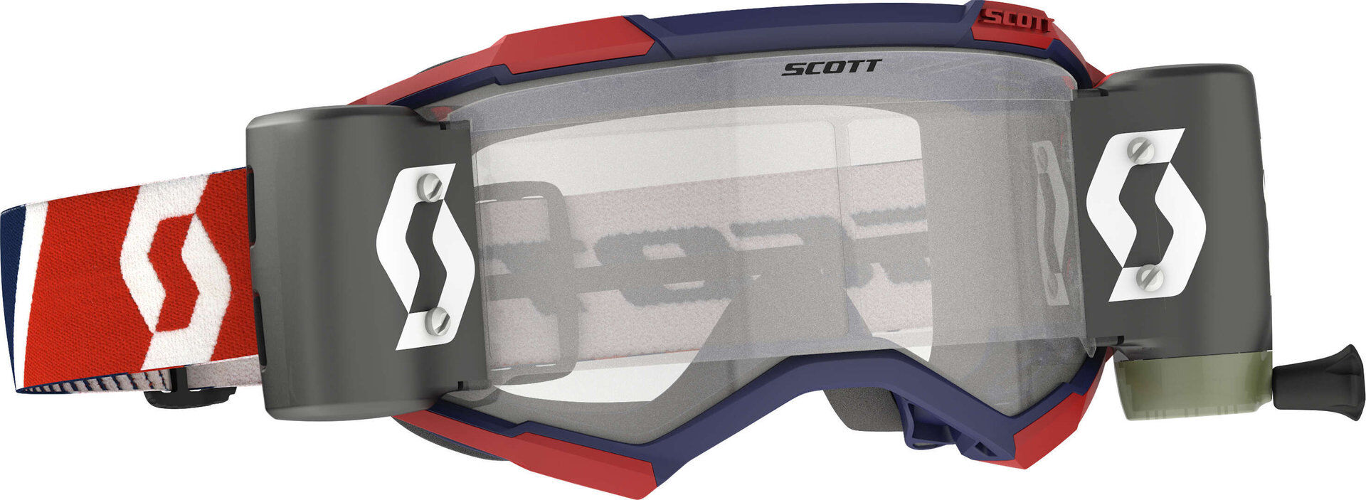 Scott Fury WFS Gafas de Motocross rojo/azul - Rojo Azul (un tamaño)