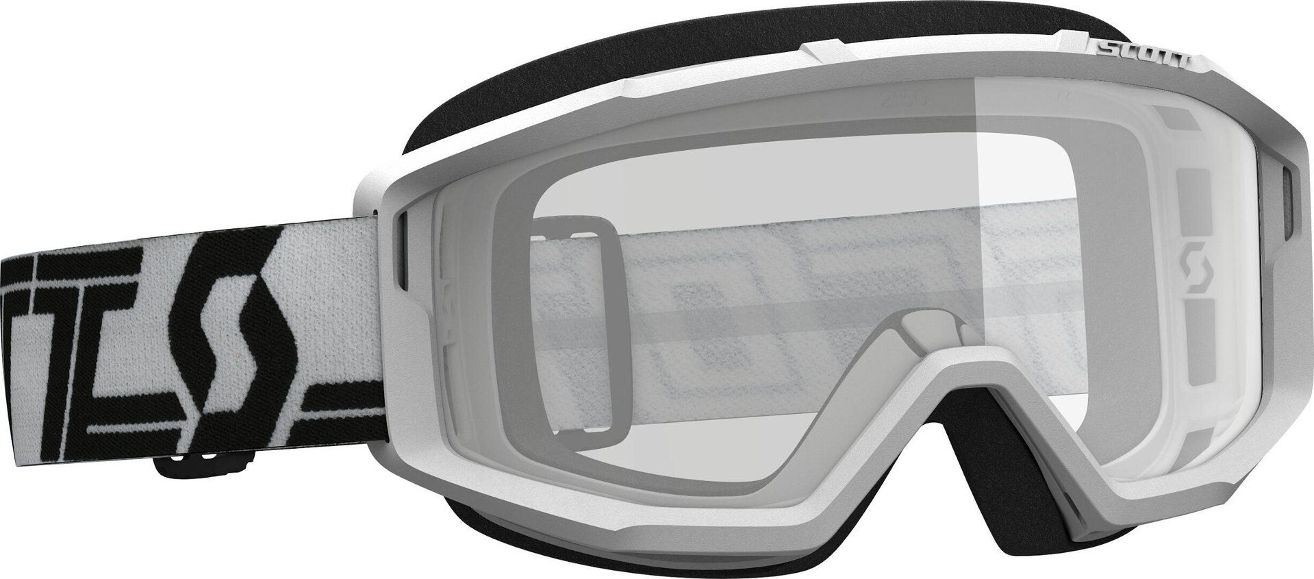 Scott Primal Clear Gafas de Motocross blancas/negras - Negro Blanco