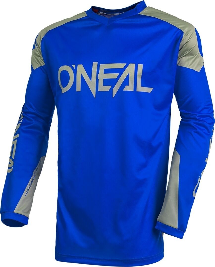 Oneal Matrix Ridewear Motocross Jersey - Gris Azul (L)