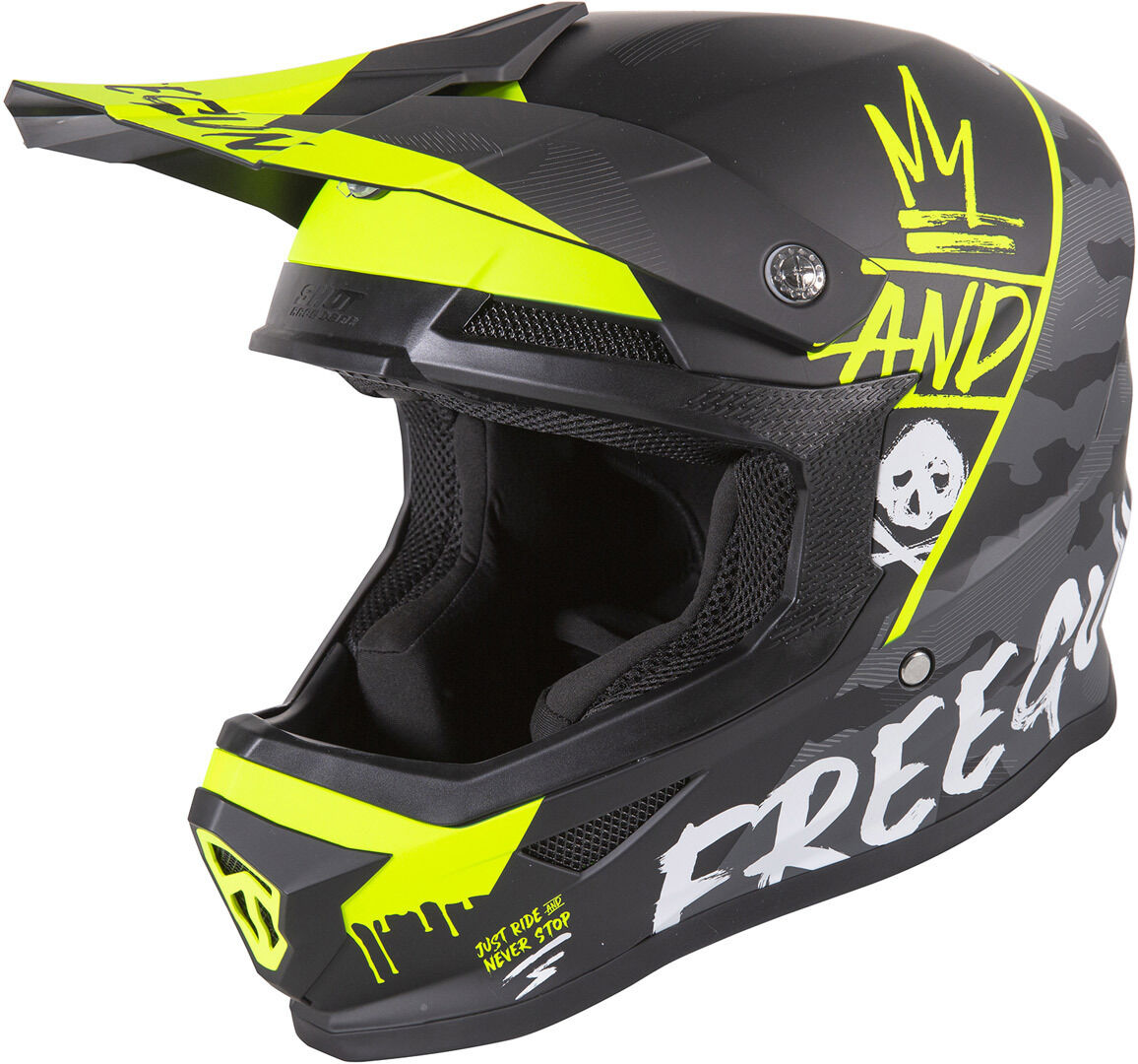 Freegun XP4 Camo Casco de Motocross - Amarillo