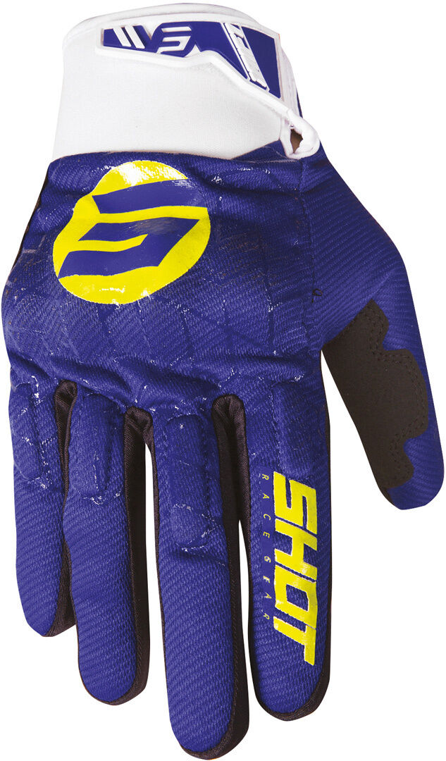 Shot Drift Spider Guantes de Motocross - Azul Amarillo (L)