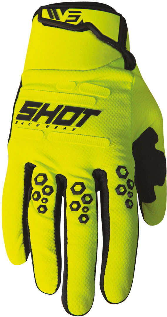 Shot Vision Guantes de Motocross - Amarillo (2XL)