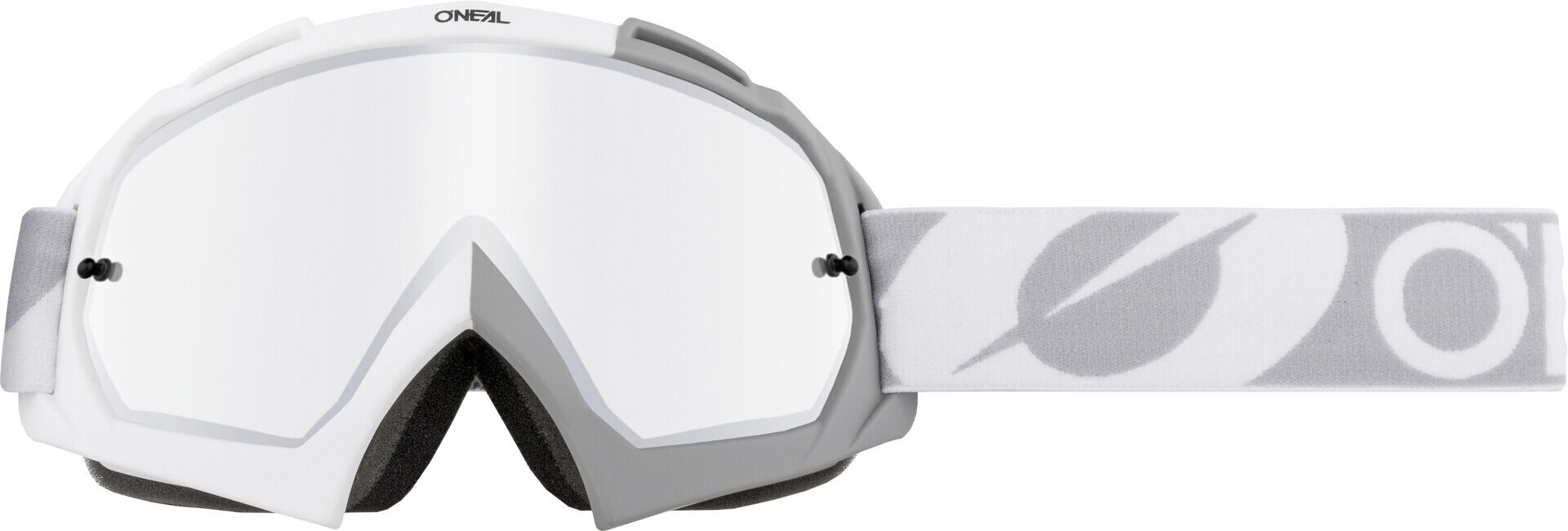 Oneal B-10 Twoface Silver Mirror Gafas de Motocross - Gris Blanco (un tamaño)
