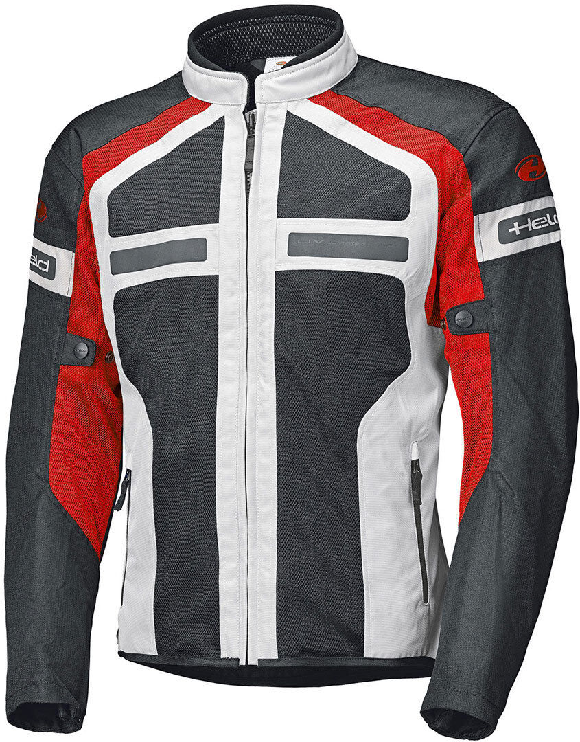 Held Tropic 3.0 Chaqueta textil de la motocicleta de las señoras - Gris Rojo (2XL)