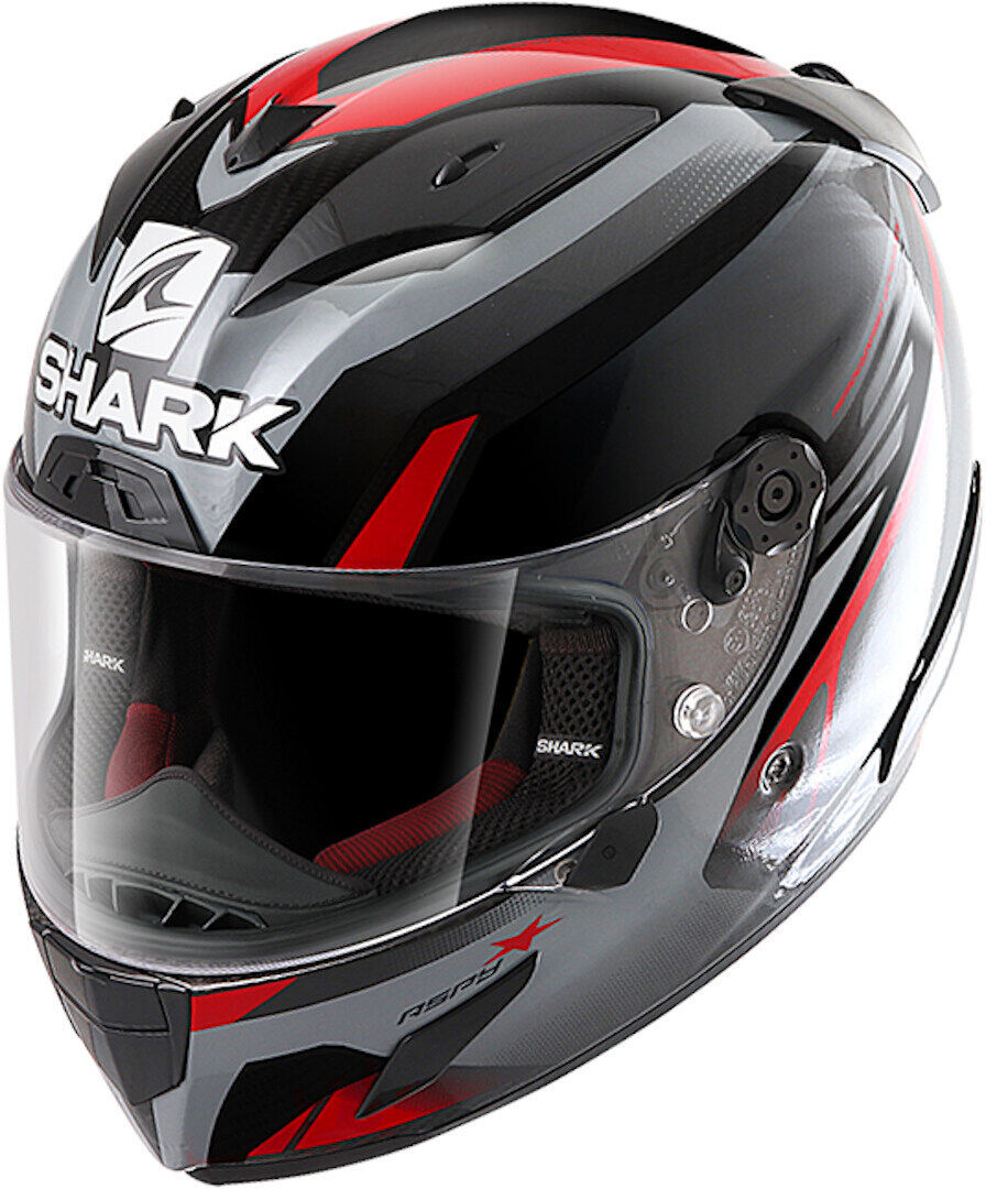 Shark Race-R Pro Aspy Casco - Negro Rojo (S)