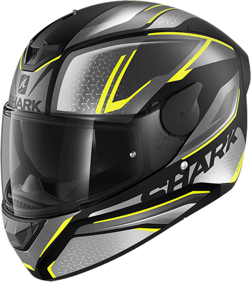 Shark D-Skwal 2 Daven Casco - Gris Amarillo (XS)