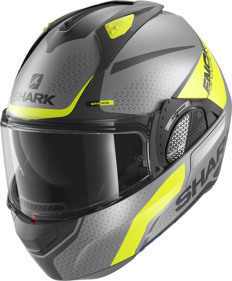 Shark Evo-GT Encke Matt Casco - Gris Amarillo (S)