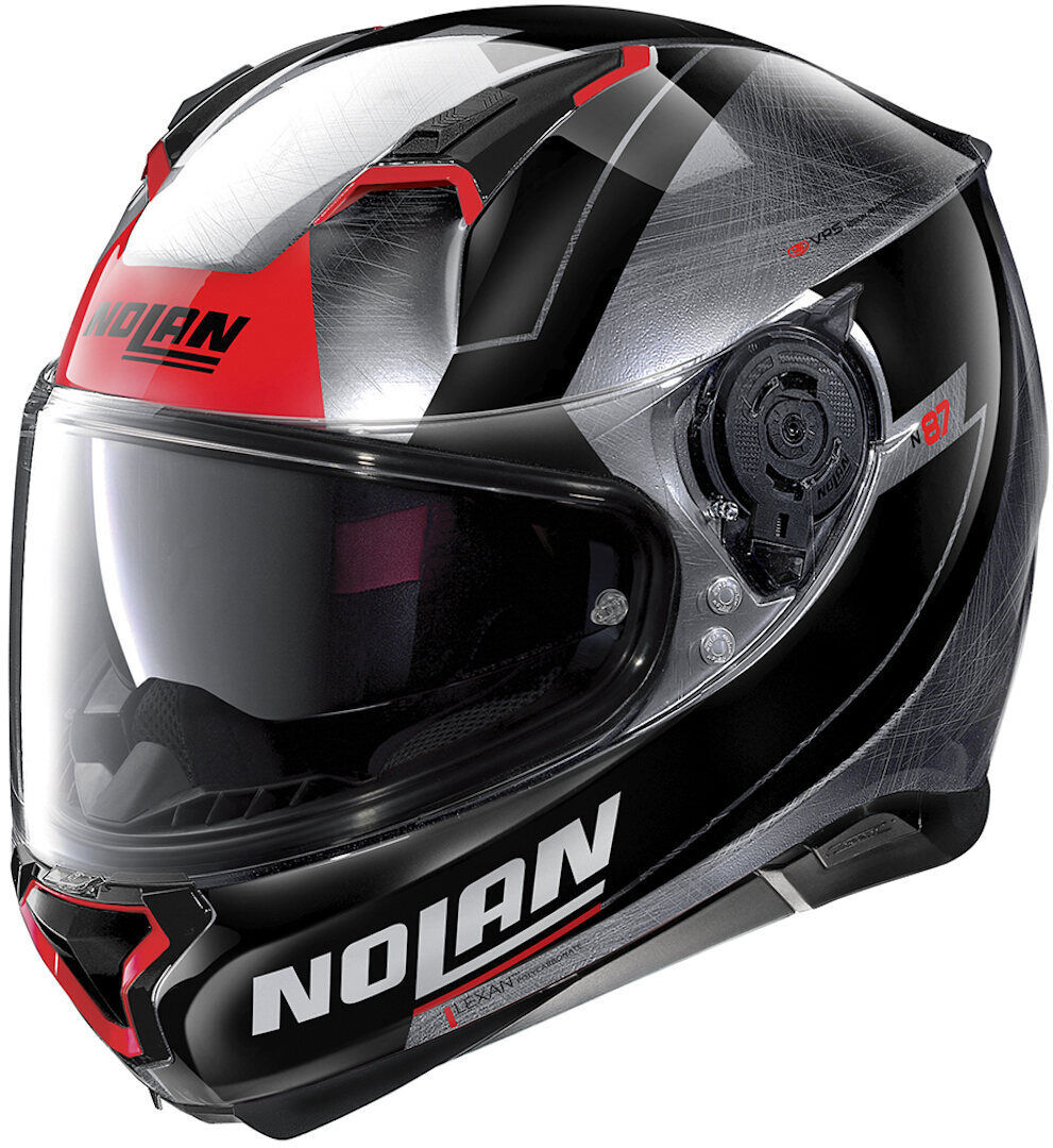Nolan N87 Skilled N-Com Casco - Gris Plata (XS)