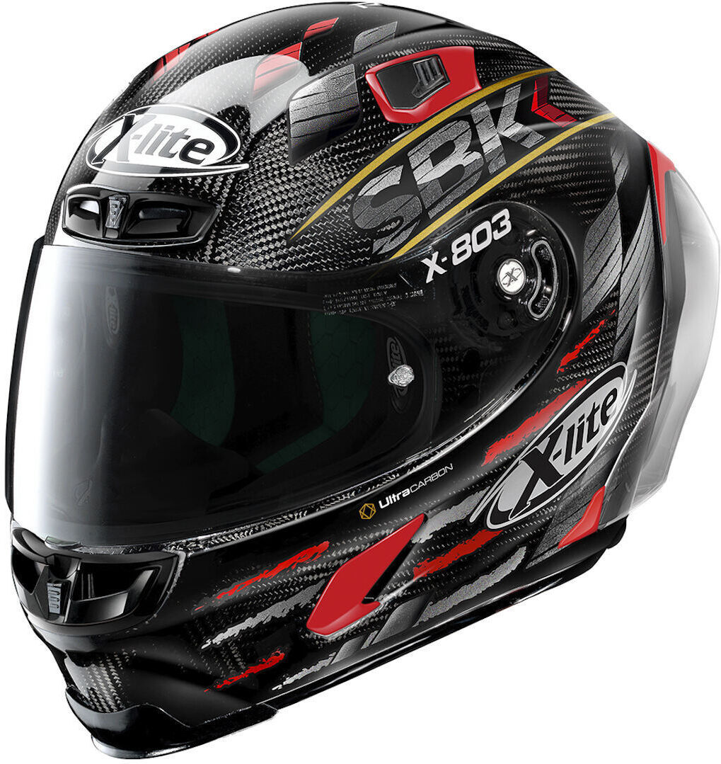 X-Lite X-803 RS Ultra Carbon Replica SBK Casco - Negro Carbono (XL)