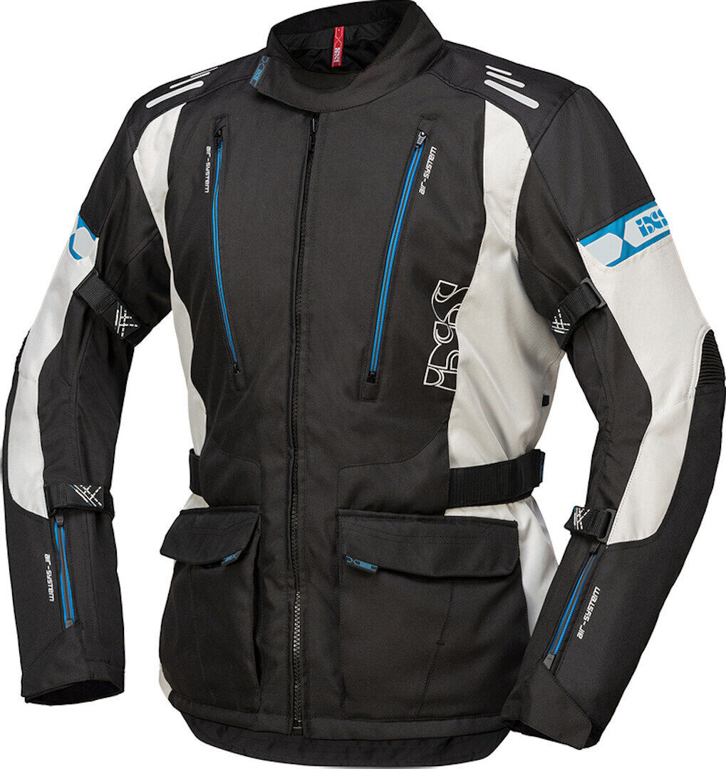 IXS Lorin-ST Chaqueta textil de motocicleta - Negro Gris Azul (M)