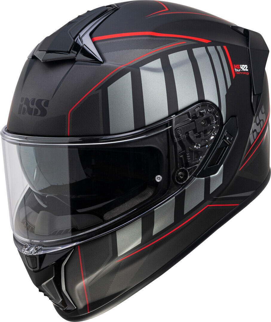 IXS 422 FG 2.1 Casco - Negro Rojo (2XL)