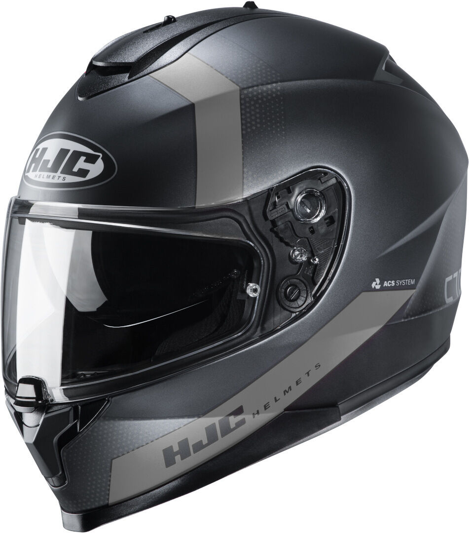 HJC C70 Eura Casco - Negro Gris (XS)