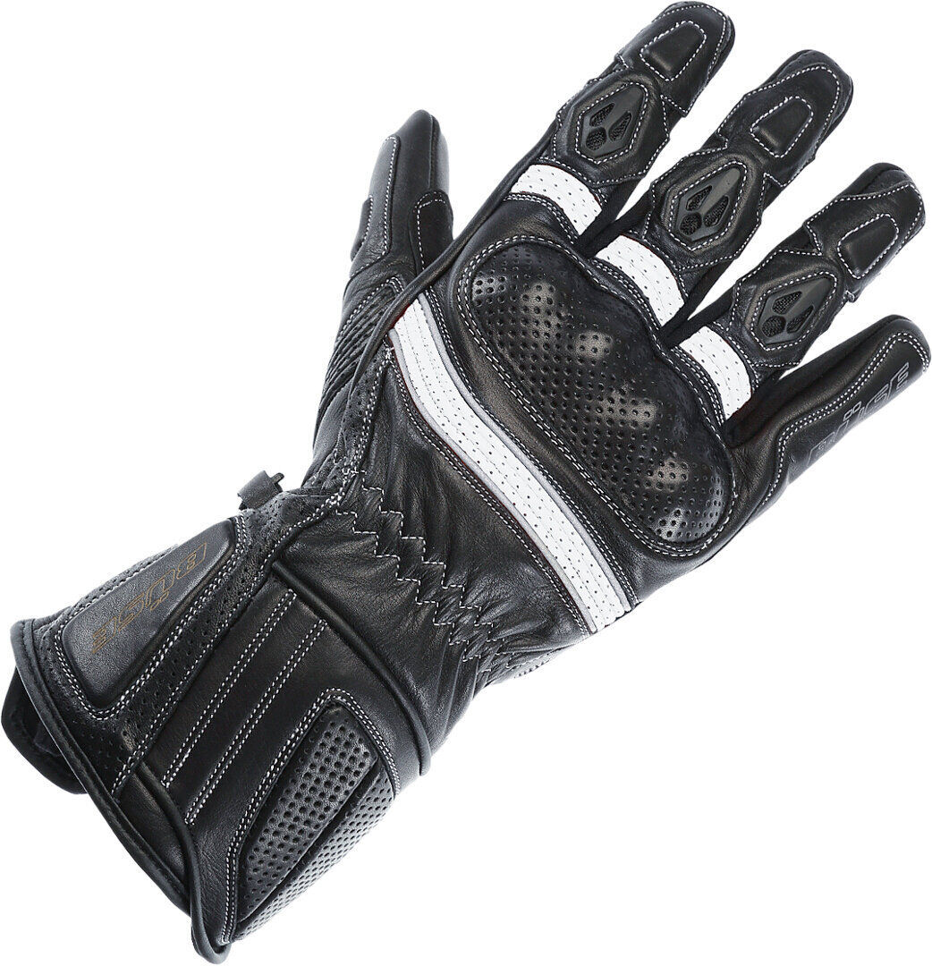 Büse Pit Lane Pro Guantes de moto - Negro Blanco (3XL)