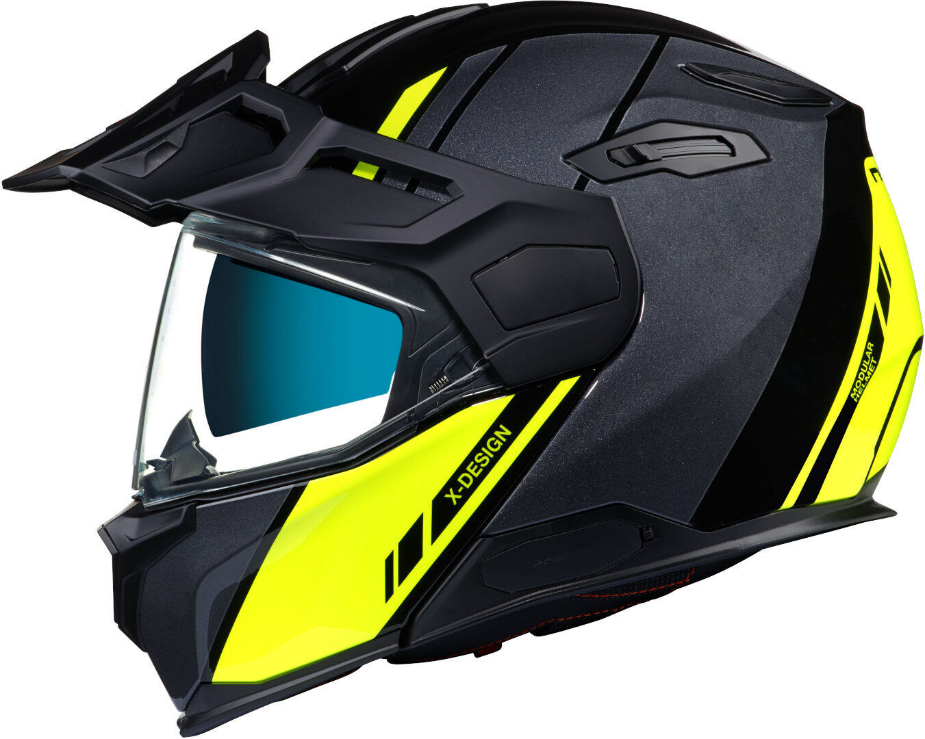 NEXX X.Vilijord Hi-Viz Casco - Negro Amarillo (2XL)