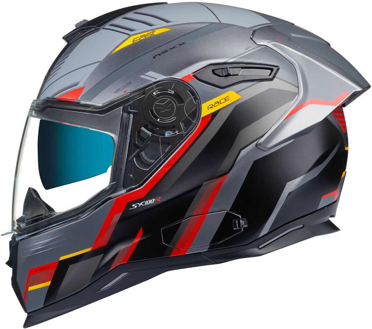 NEXX SX.100R Gridline Casco - Gris Plata (XS)