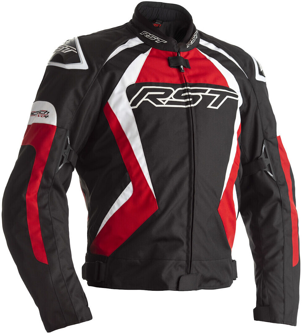 RST Tractech EVO 4 Chaqueta textil de motocicleta - Negro Rojo (S)