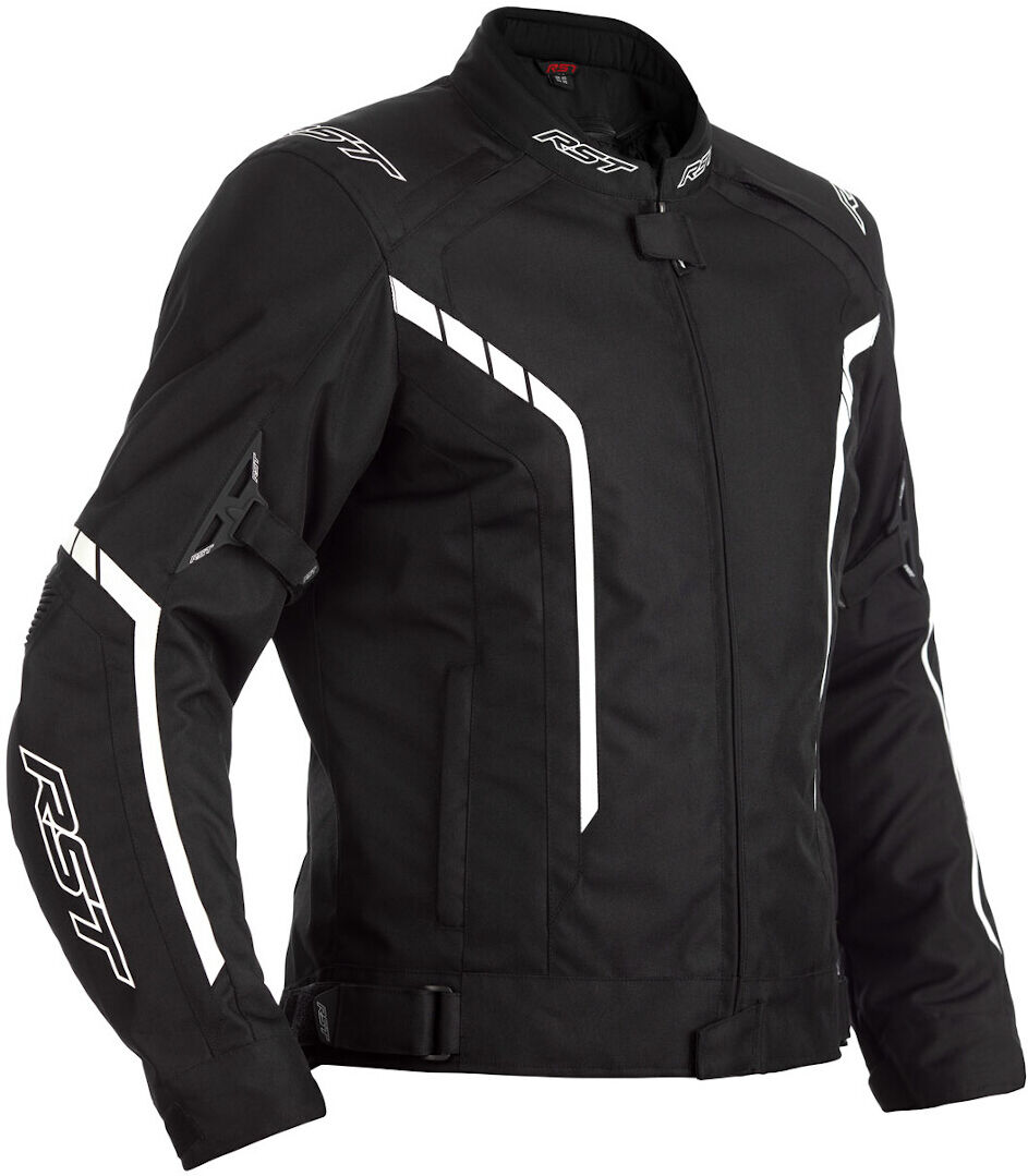 RST Axis Chaqueta textil de motocicleta - Negro Blanco (2XL)