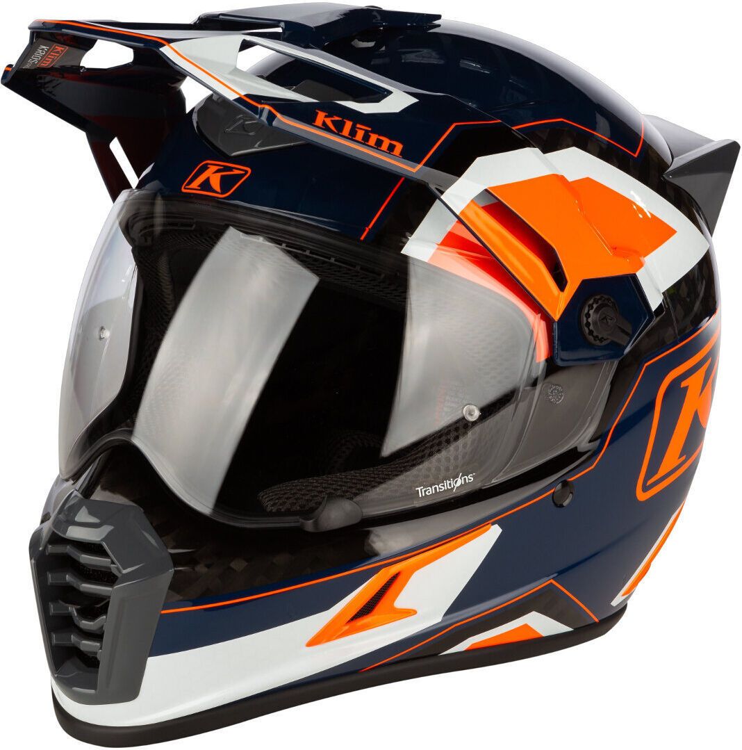 Klim Krios Pro Rally Carbon Casco de motocross - Naranja (M)