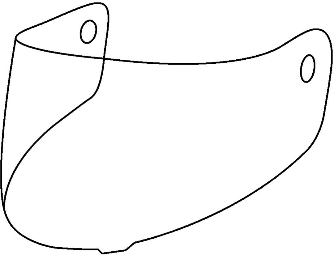 Shark Explore-R Pinlock Visor - transparente (un tamaño)