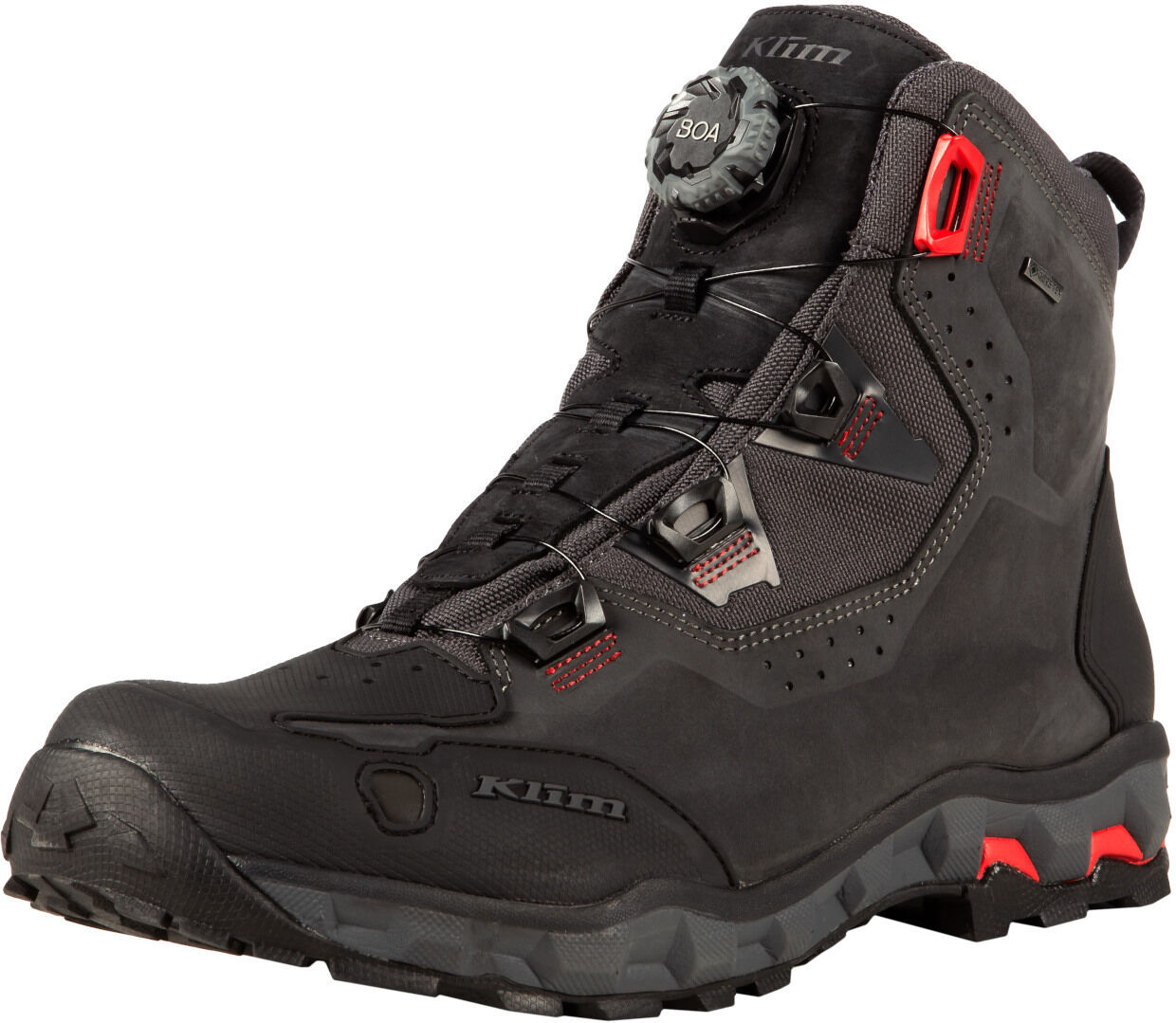 Klim Outlander GTX Botas de moto - Gris Rojo (42)