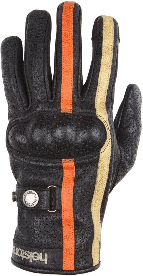 Helstons Eagle Air Guantes de moto - Negro Naranja (2XL)